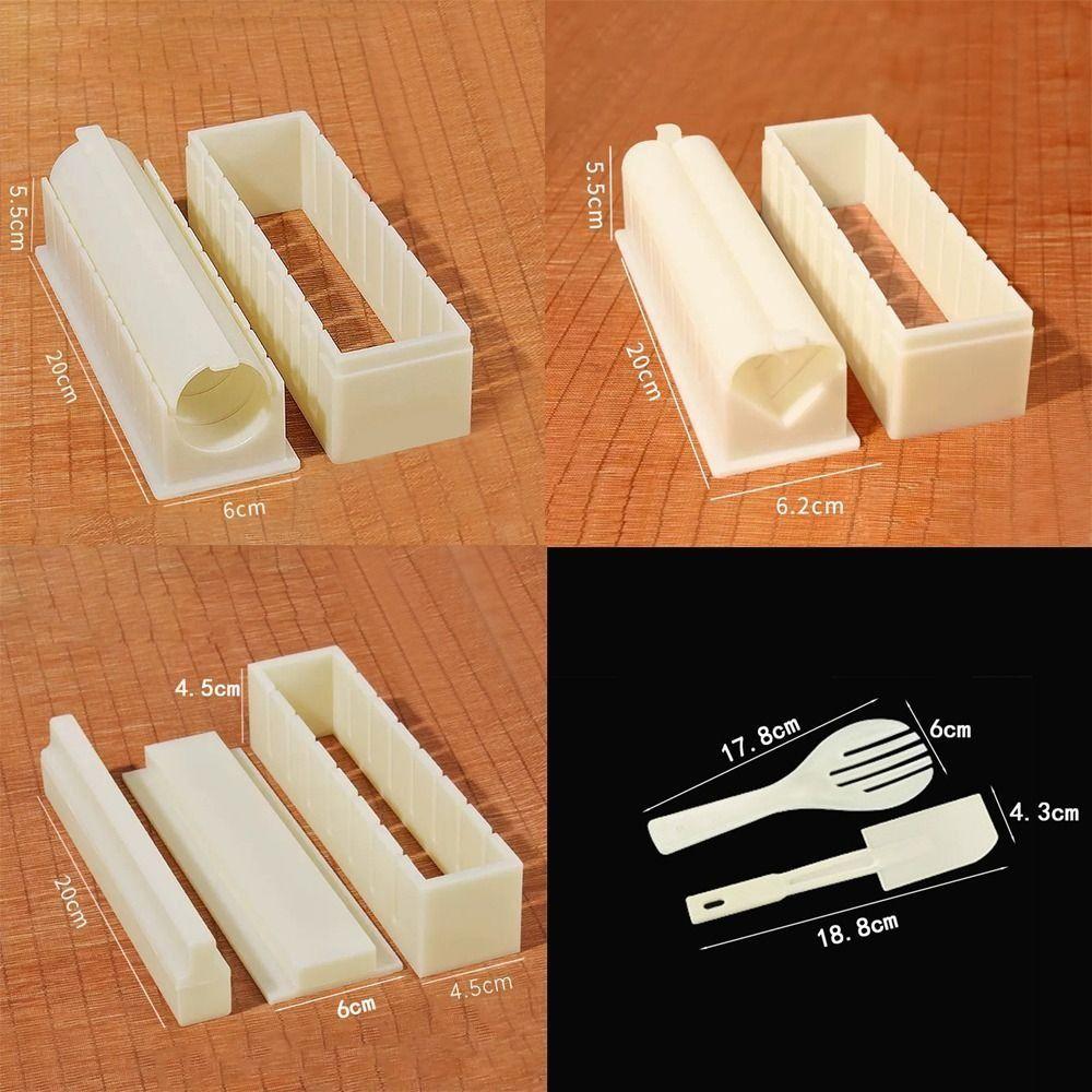 Round Square Heart Sushi Maker Kit Anti-stick Sushi Making Tools Kitchen Accessories
