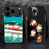 Cartoon Funny S-South-P-Park Phone Case For iPhone 17,16,15,14,13,12,11,Pro,Max,Plus,Black Matte Shockproof Cover