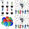 PJ Masks Mottoparty Zubehör mit fröhlicher Dekoration und festlichem Geschirr