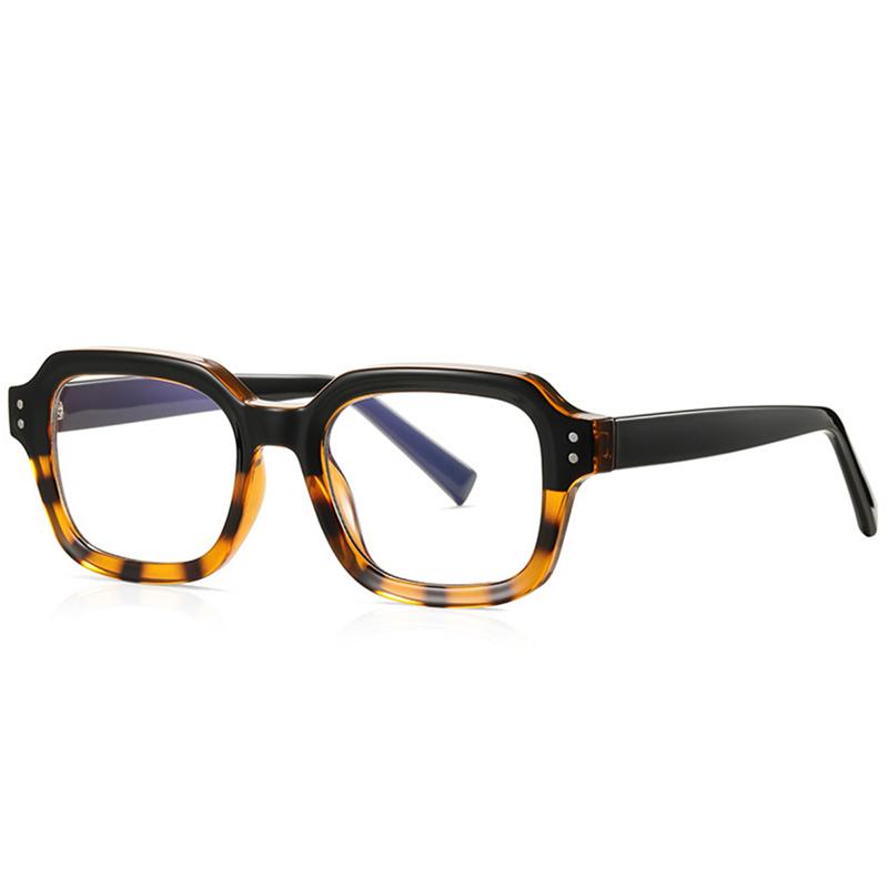 Square TR90 Retro British Style Optical Frame European Fashion Eyeglass Frame 0 To 6.0