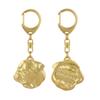 American Bulldog, Old Country Bulldog - Gilded Key Ring with Dog, Handbag Decoration, Luxury Accessory by Brand