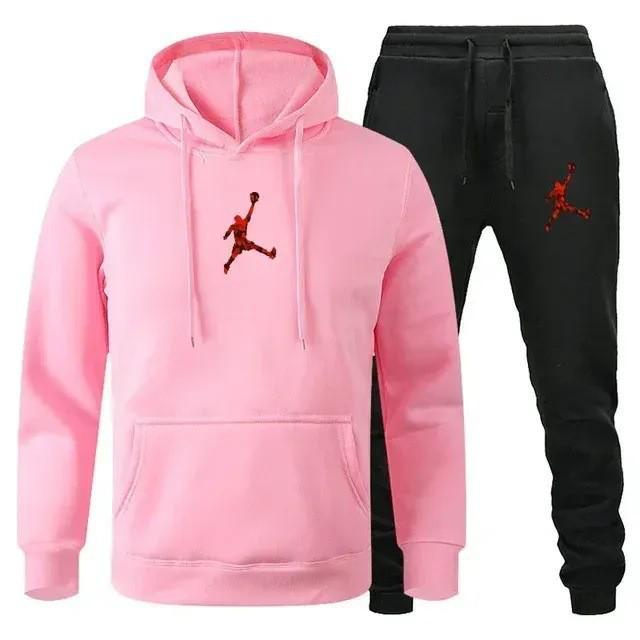 New European-American Style Men's Autumn/Winter Sports Hoodie Set