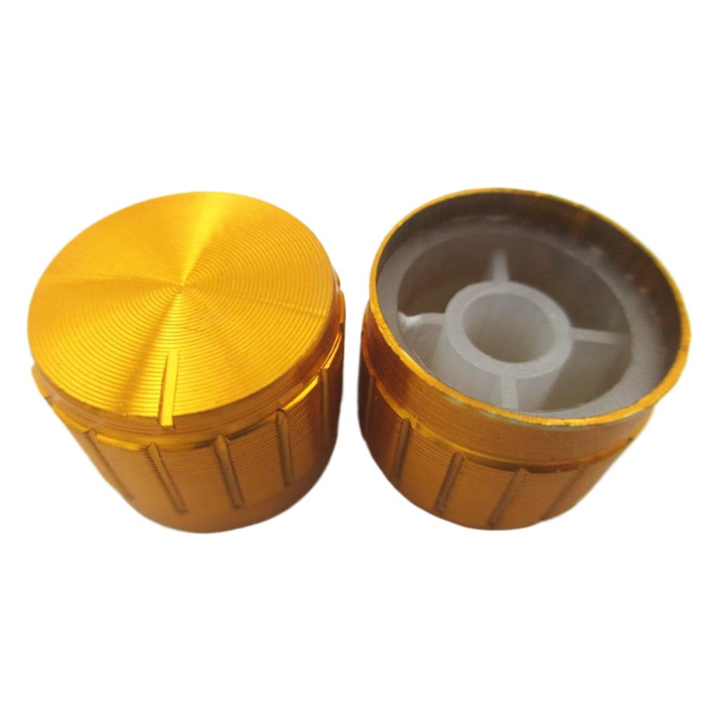 10Pcs Aluminum Alloy Potentiometer Control Knob Guitar Volume Control Knob 6mm Shaft Hole Amplifier Knob Easy To Install