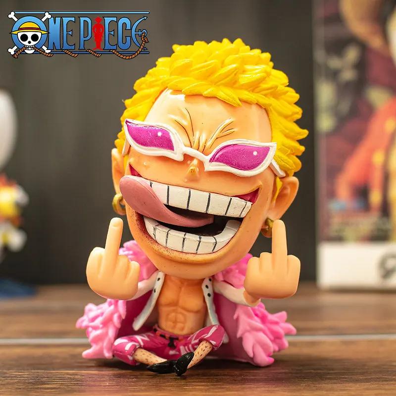 Anime One Piece Kalėdinė veiksmo figūrėlė 8-10 cm PVC Luffy Roronoa Zoro Mielos dekoracijos Q versija Automobilio dekoracija Kolekcinis modelis