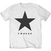 David Bowie - Blackstar auf Weiß (T-Shirt)