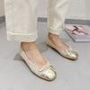 Sweet Square Head Flat Bottom Lazy Single Shoes 2025 Spring New Korean Version Xiaoxiangfeng Temperament Versatile Soft Sole Single Shoes Women