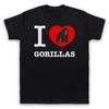 J'aime les gorilles Amoureux des droits des animaux Sauvez les animaux T-shirt homme et femme