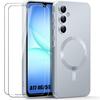 Protective Case - BOOLING - for Samsung Galaxy A17 4G/5G - TPU with Silver Magnetic Ring - 2 Screens