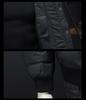 2025 Winter Men's Lapel Down Jacket: Casual Knit Patchwork, Thick, Short Coat