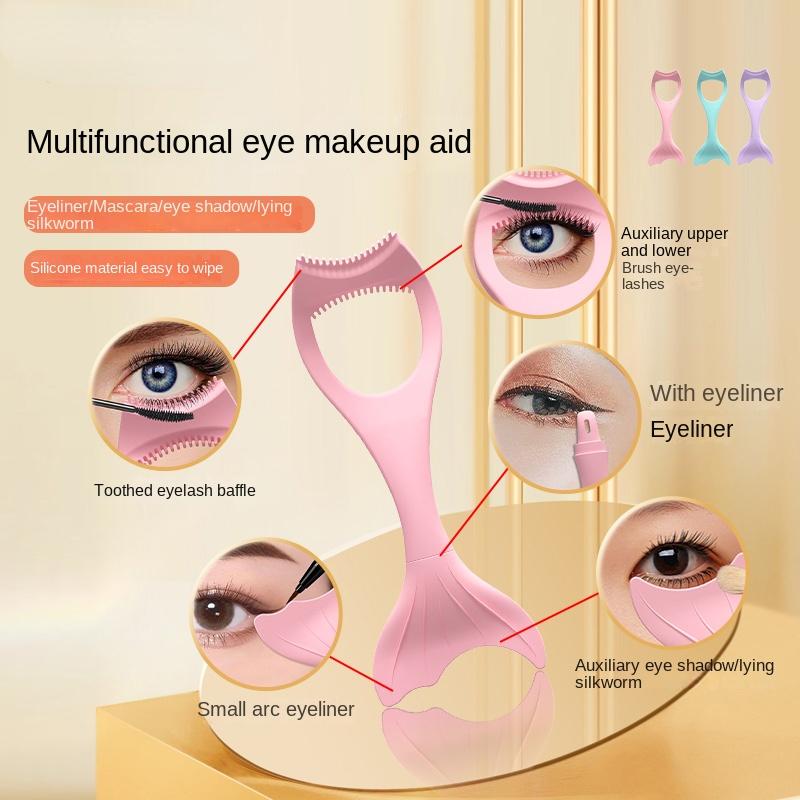 2023 New Silicone Drawing Eyeliner Aids Multi-functional Eye Makeup Tool Lazy Drawing Eye Shadow Bezel Artifact Resusable
