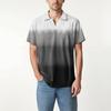 Men's Fashion Printed V-Neck Short Sleeve Top Golf T-Shirt