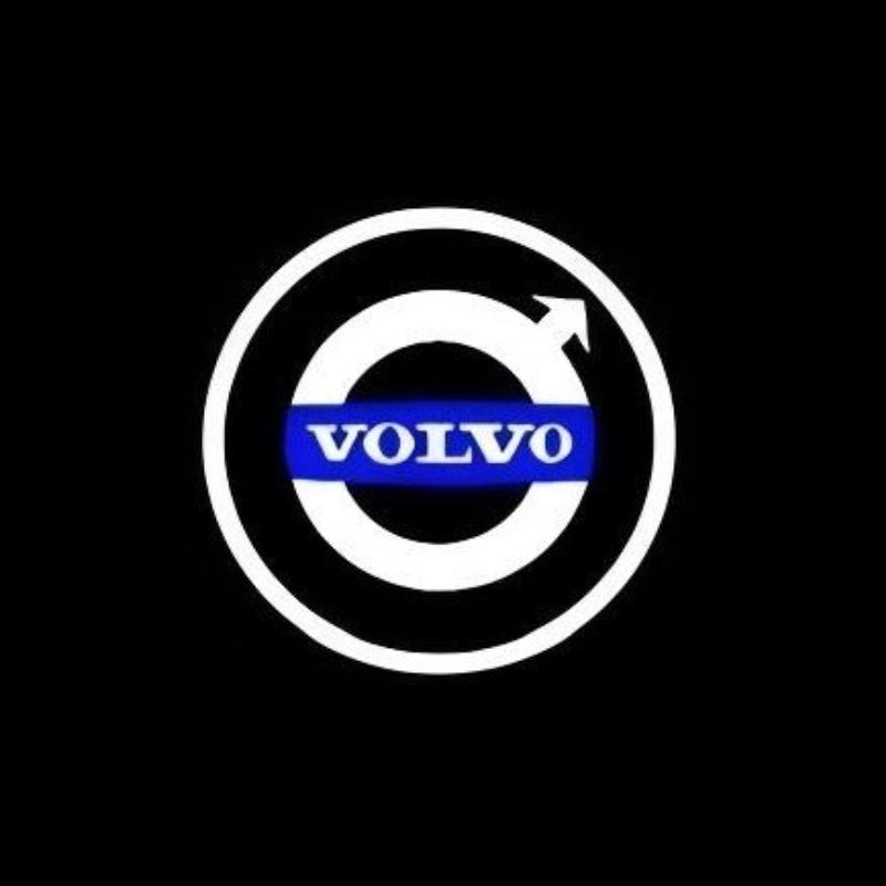 2Pcs LED R Design Logo Emblem Car Door Welcome Lights Laser Projector Lamp For Volvo XC40 XC90 XC60 S90 S60 S80 S80L V40 V90 V60 Aoz123