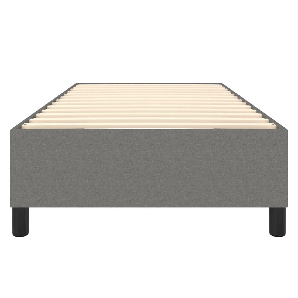 Vidaxl Bed Frame Without Mattress, Dark Grey, 100X200 Cm, Upholstered