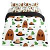 Cartoon Beaver Duvet Cover King Queen Funny Lovely Animal Bedding Collection Kids Girls Wildlife Polyester Comforter Cover Pillowcase