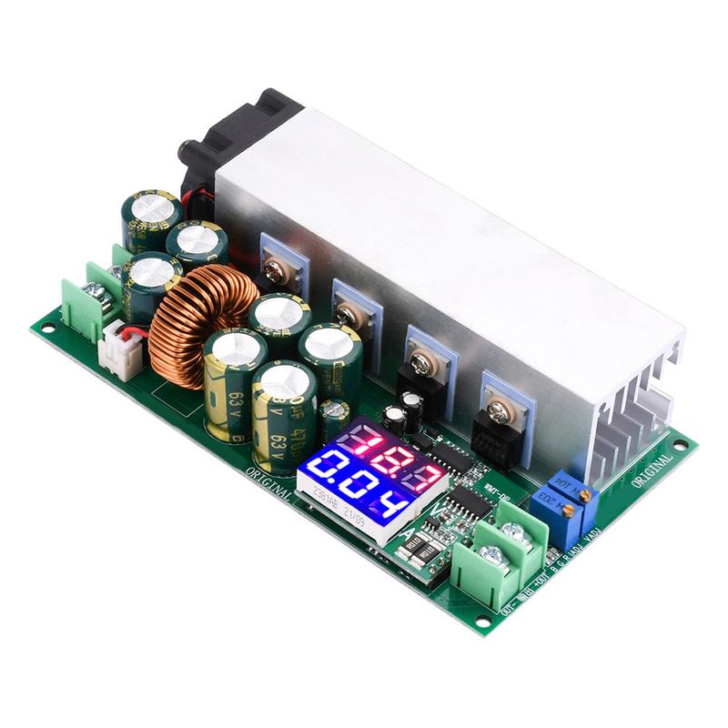 DC12-80V 20A Einstellbares Buck-Konstantstrom-Konstantspannungs-Modul mit Spannungs- und Stromanzeige 600W Buck-Wandlermodul