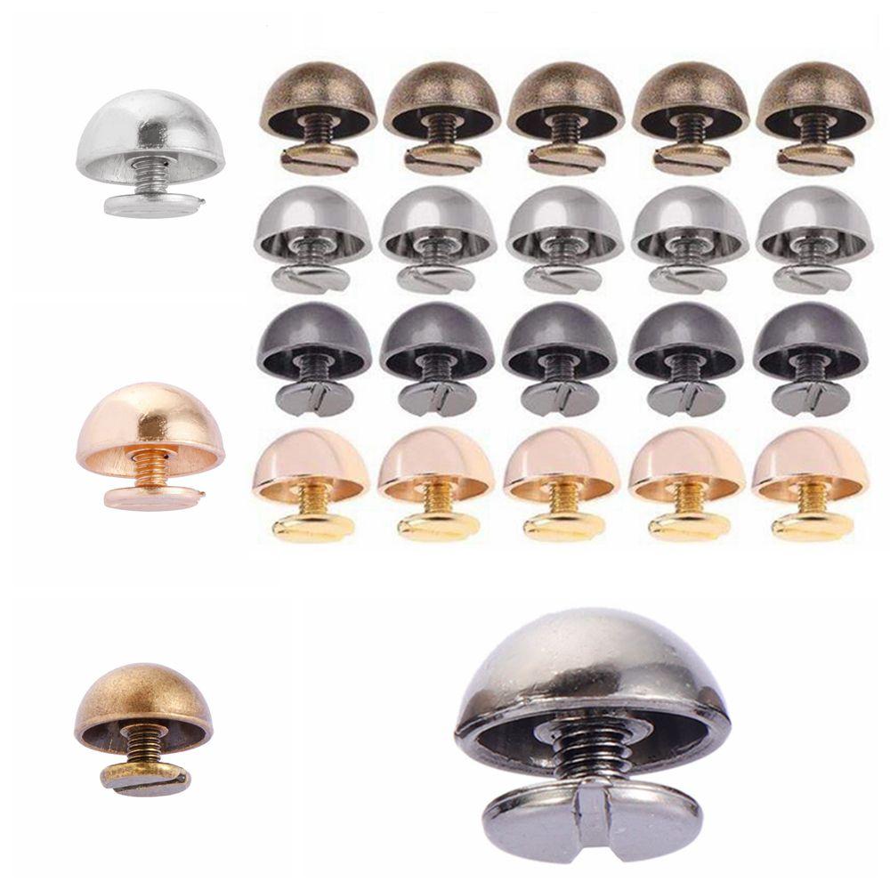 Luggage Craft Cloth Button Metal Nail Clothes/Bag/Shoes Round Head Screws Strap Rivets Mushroom Dome Solid Nail Bolt