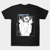 Men Black Print T-shirt Super Large TShirt Notice Me Senpai Ahegao Kawaii Hentai Kanji A1394 No-Cut Transfer Paper Print Cotton Tshirt