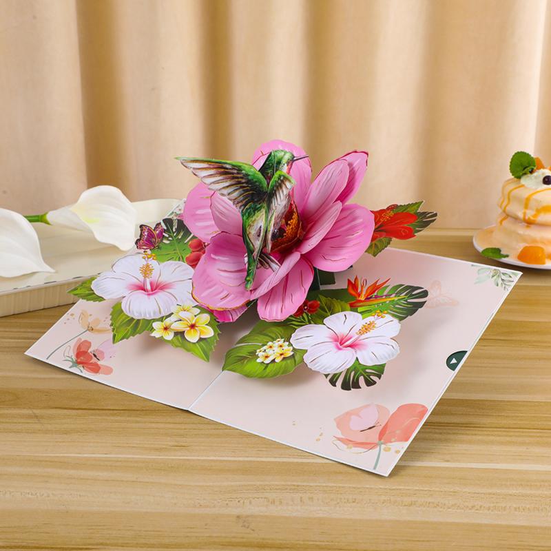 3D Butterfly Pop Up Greeting Cards Postcard For Valentine's Day, Mother, Anniversary, Wedding Invitation Greeting, Birthday Gift