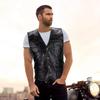 Μπουφάν Vests Punk Μοτοσυκλέτες Κομψό Casual Δερμάτινο Γιλέκο