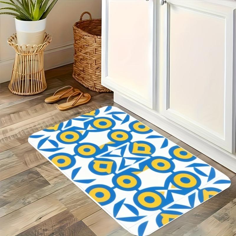 1PC Grashing surf Pattern Kitchen Rug Non-Slip Door Mat Pop design Bathroom Rug Bath Mat Carpet for Home Sink Laundry Decor