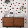2Pcs/Set Wall Sticker Cute Strawberry Leaves Theme Removable Self-adhesive Waterproof PVC Living Room Bedroom Decoration Wall Art Decal Home Supplies
