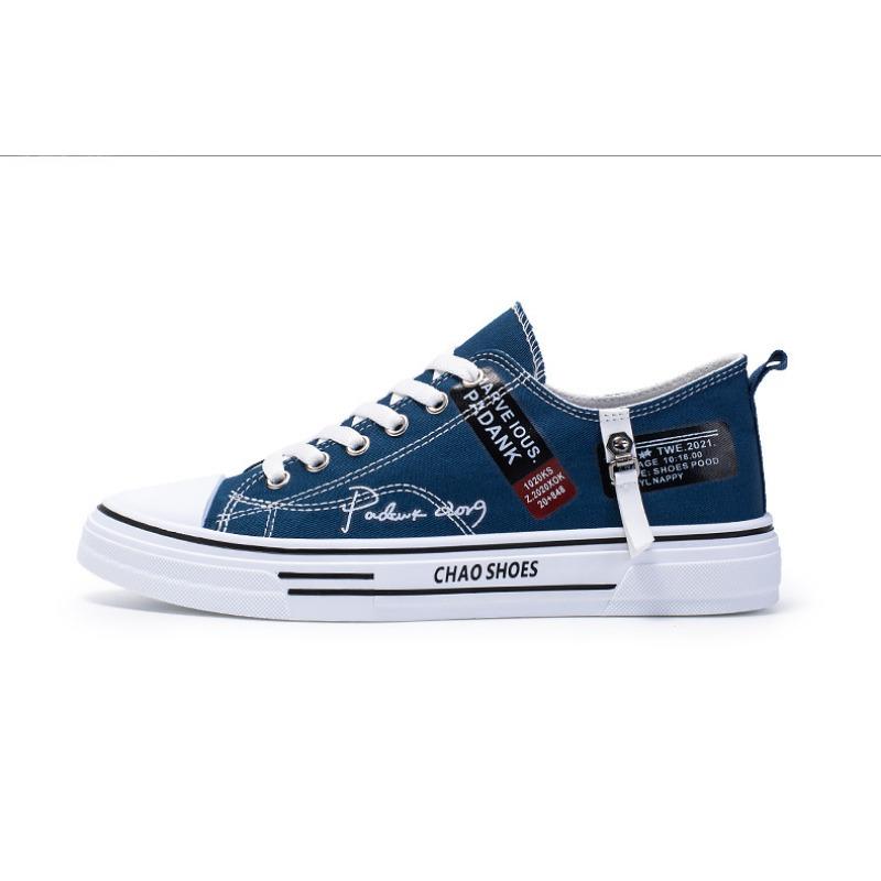 Trendy nízke plátenné topánky pánske ležérne cool módne topánky street style Hip hop tenisky pre tínedžerov