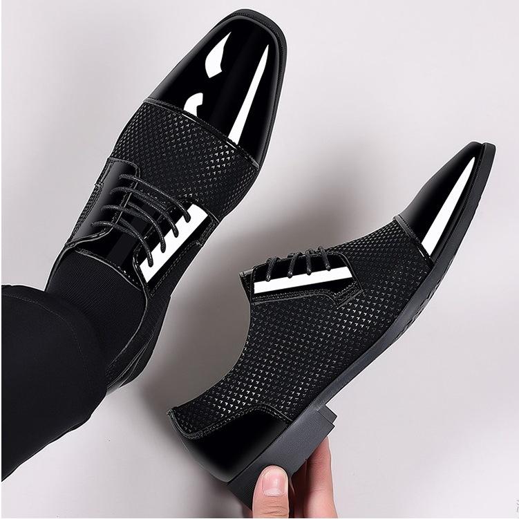 New Style Men's Shoes Large Size Business Formal Wear Men's Leather Shoes Casual Youth All-match Leather Shoes Men