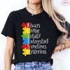 Autism Puzzle TShirt for Unisex Autism Awareness Month Summer Short Sleeve Tees Harajuku Streetwear Female Aesthetic Clothing