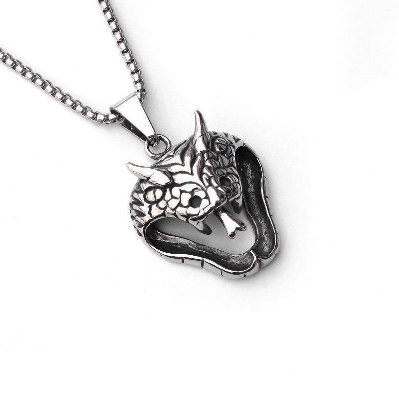 Accessories Hip Hop Necklace Stainless Steel Axe Pendant Titanium Steel Orchid Chain Men