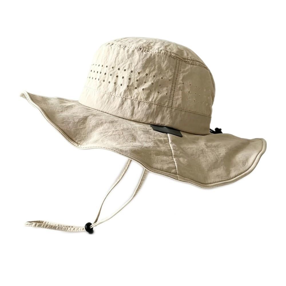 Quick Dry Sun Protection Bucket Hat Breathable Mountaineering Cap Wide Brim Fisherman Hat Hiking
