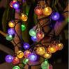 Solar Outdoor Crystal Ball String Lights
