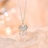 Ping An Gezegende Slot Ketting Vrouwelijk Lang Leven Slot Koppel Stijl Chinees China-Chic Cadeau Senior Klein Openbaar Nieuw