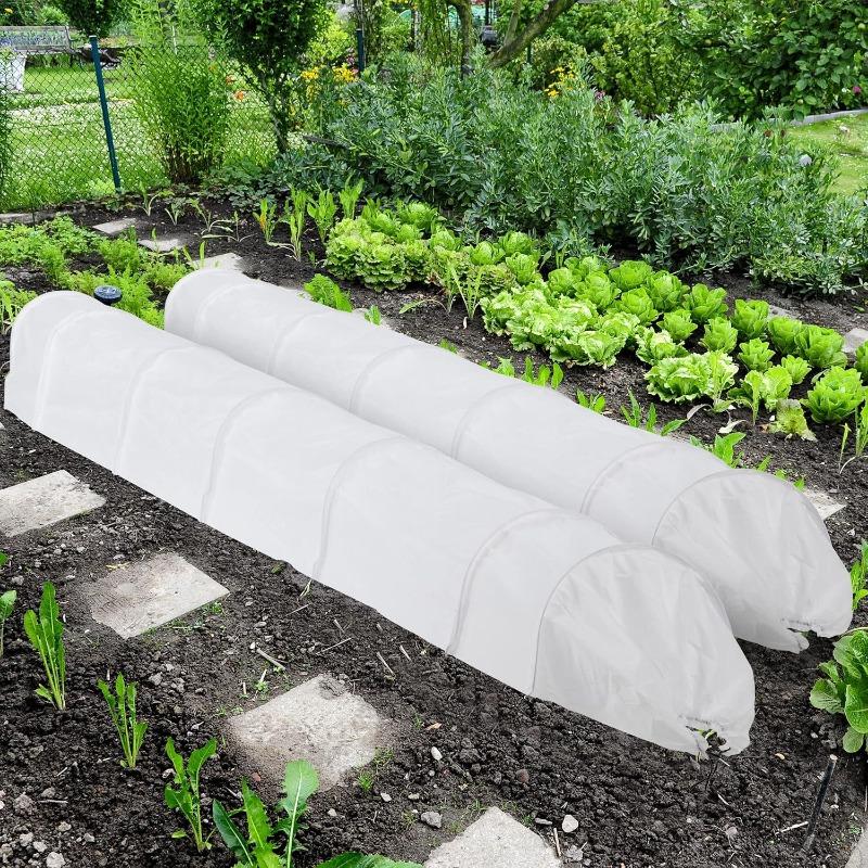 1PACK 2-in-1 Portable Greenhouse Sunscreen, 3-meter Long Fast-release Garden Tunnel Sunscreen Cover