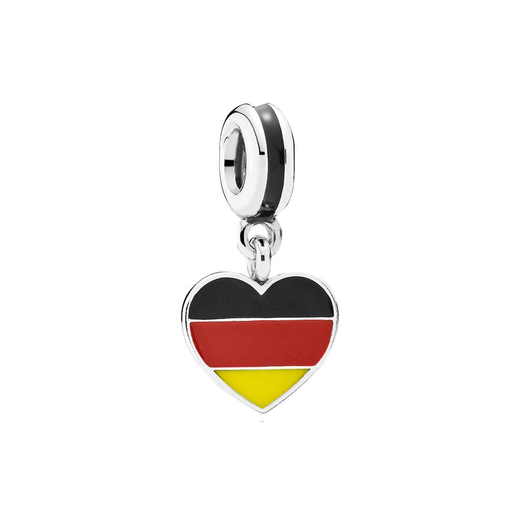 New copper Spain UK France Russia Brazil Argentina Peru El Salvador Flag Pendant Compatible With for Authentic Bracelets Do It Yourself Jewellery