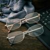 Metal Frame Square Reading Glasses Anti-Fatigue Fashion High Definition Presbyopia Diopter +1.0 +1.5 +2.0 +3.5 +4.0 Far Sighted