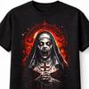 Demonic Nun Gothic Horror Halloween Graphic Unisex TShirt