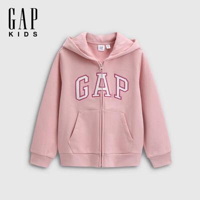 Girls' 2025 Autumn Logo Fleece Loose Hoodie