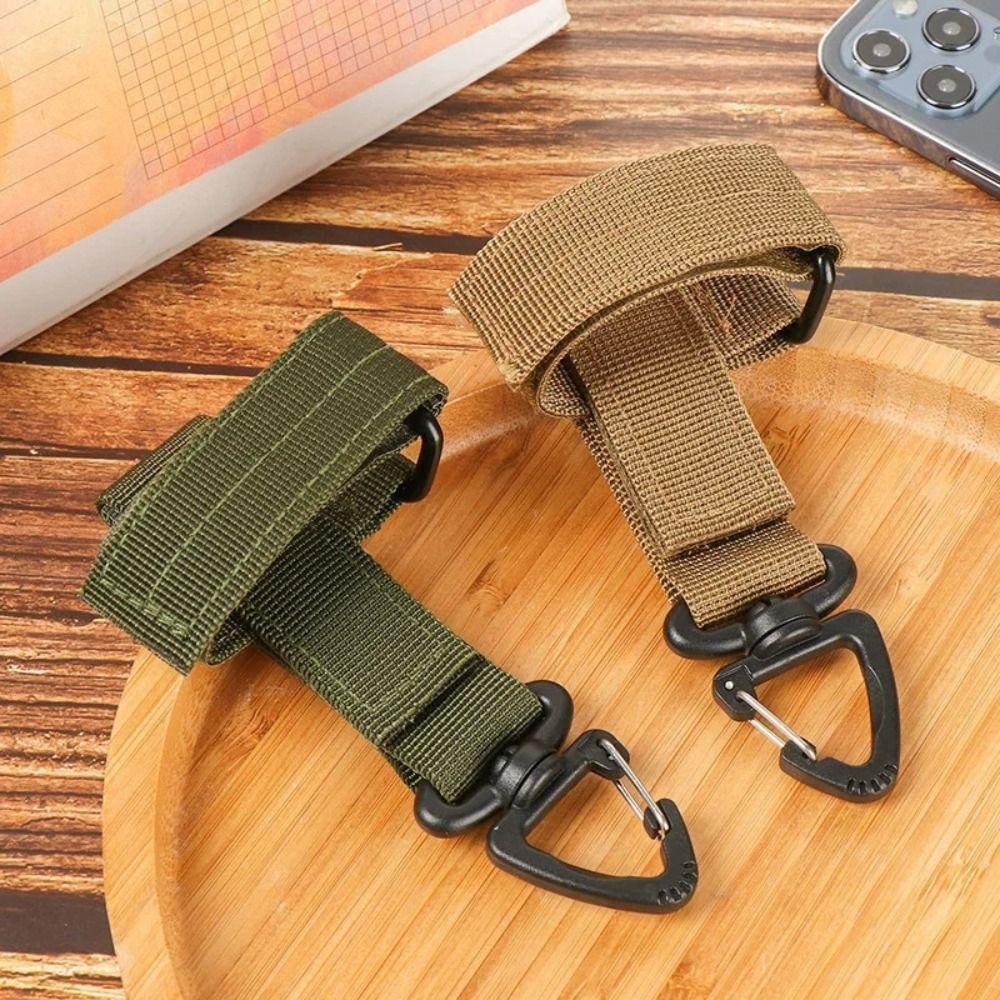 Rotatable-hanging Head Quick Release Gloves Hook Adjustable Webbing Gloves Hook Glove Storage