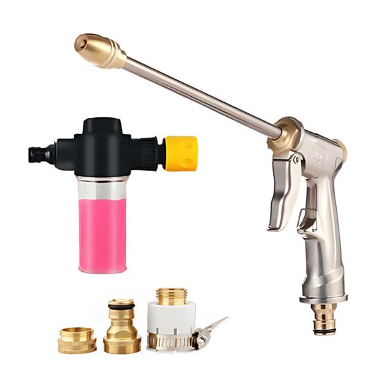 1 Set Car Washer Garden Hose Nozzle Sprayer Head High Pressure Portable Washer Outdoor Garden Pet Shower Car Washing Cleaning Tools