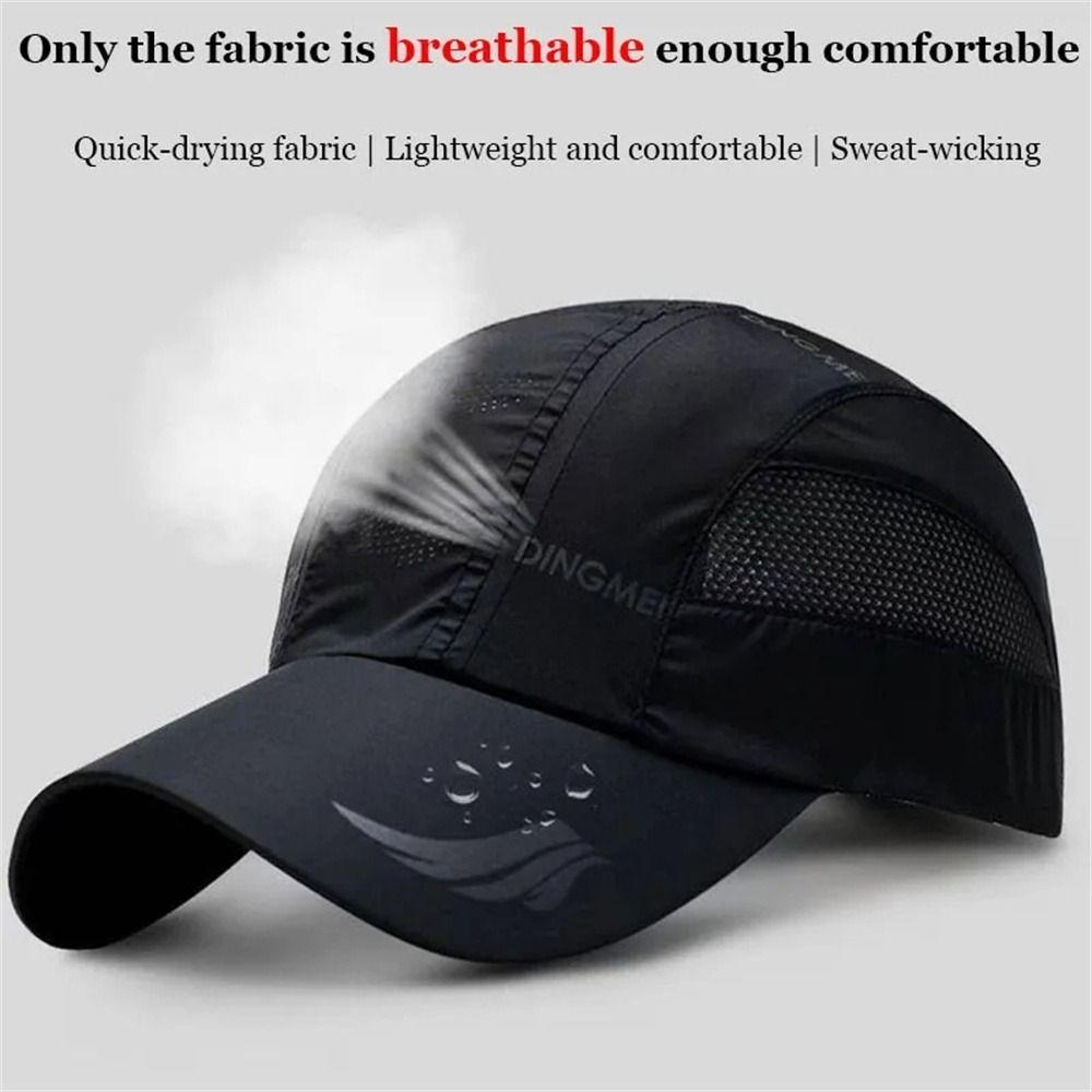 Breathable Sports Cap Quick Dry Snapback Hat Dad Hat Baseball Cap  Golf Tennis