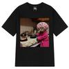 Funny Housewife Cat Meme T-Shirt Men Women Vintage Tops Short-sleeved Fashion Harajuku Casual Oversized Pure Cotton Male T-sh...