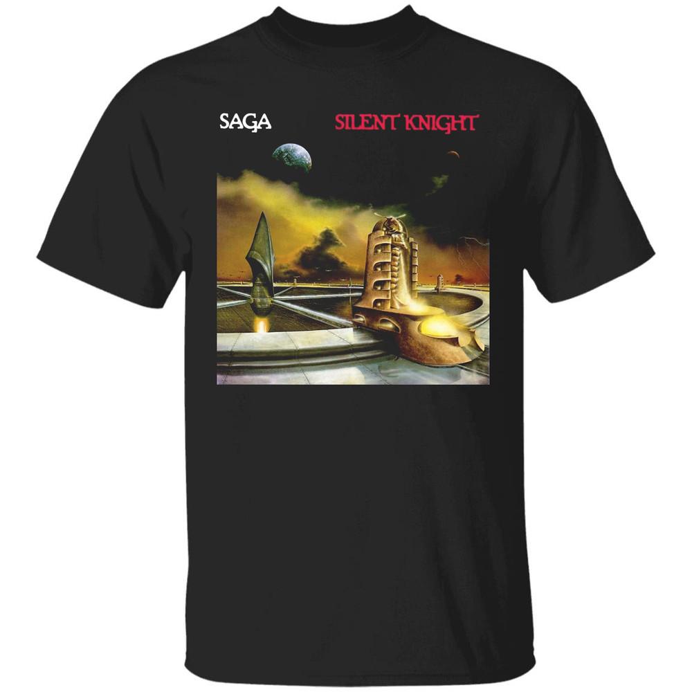 Saga Band Silent Knight Black T-shirt Short Sleeve All Sizes TA4516 Unisex T-Shirt
