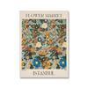 Flower Market Paris London Poster Print Vintage Botanical Plant Canvas Painting Abstract Wall Art Nordic Picture For Living Room