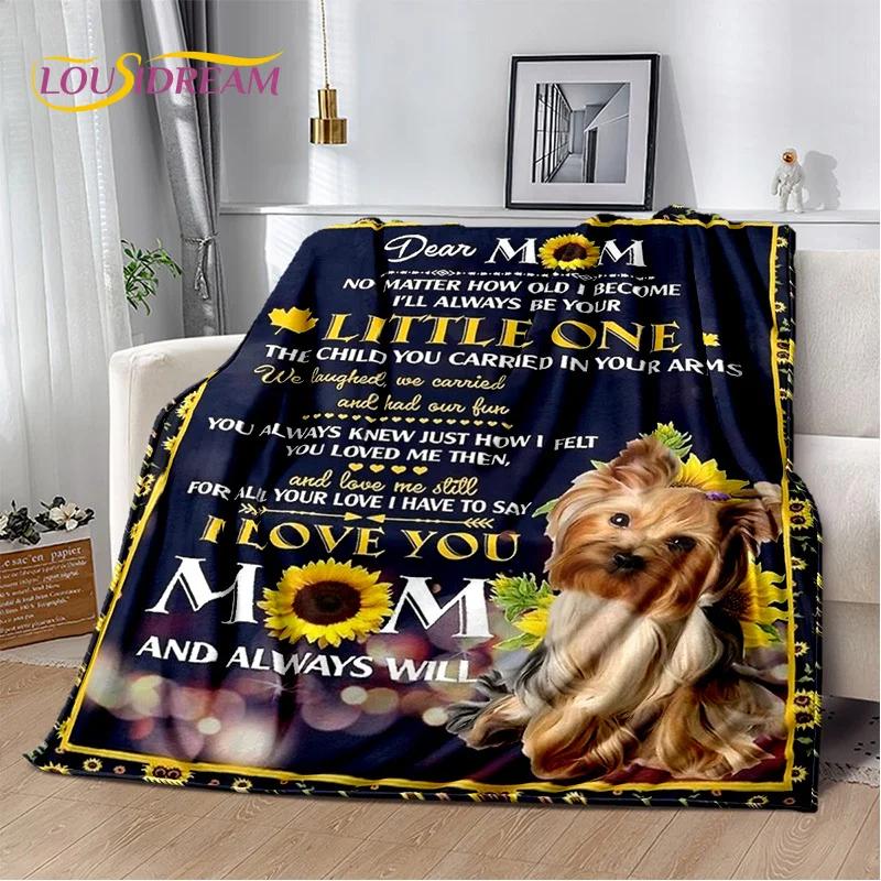 Gift Thanks To My Mom Dad Wife Husband Letter Present Blanket,Soft Throw Blanket for Home Bedroom Bed Picnic Office Sofa Cover