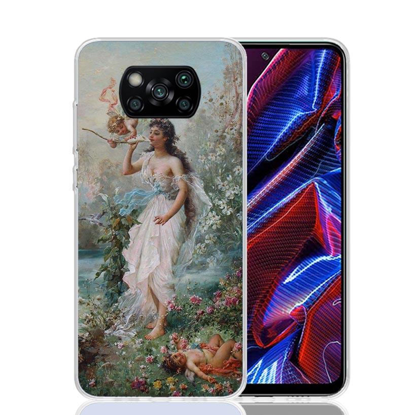 Paint Art Renaissance Phone Case For Xiaomi Poco X7 X6 X5 Pro F7 Ultra Redmi 15C 15 13 13C 12 12C 10 10A 10C 9 9A 9C 9T Cover Po