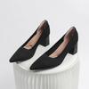 2026Women's Large High-heeled Shoes Multicolor Pointy Knit Breathable Comfortable Anti-skid Rubber Sole Work Shoes  New Autumn