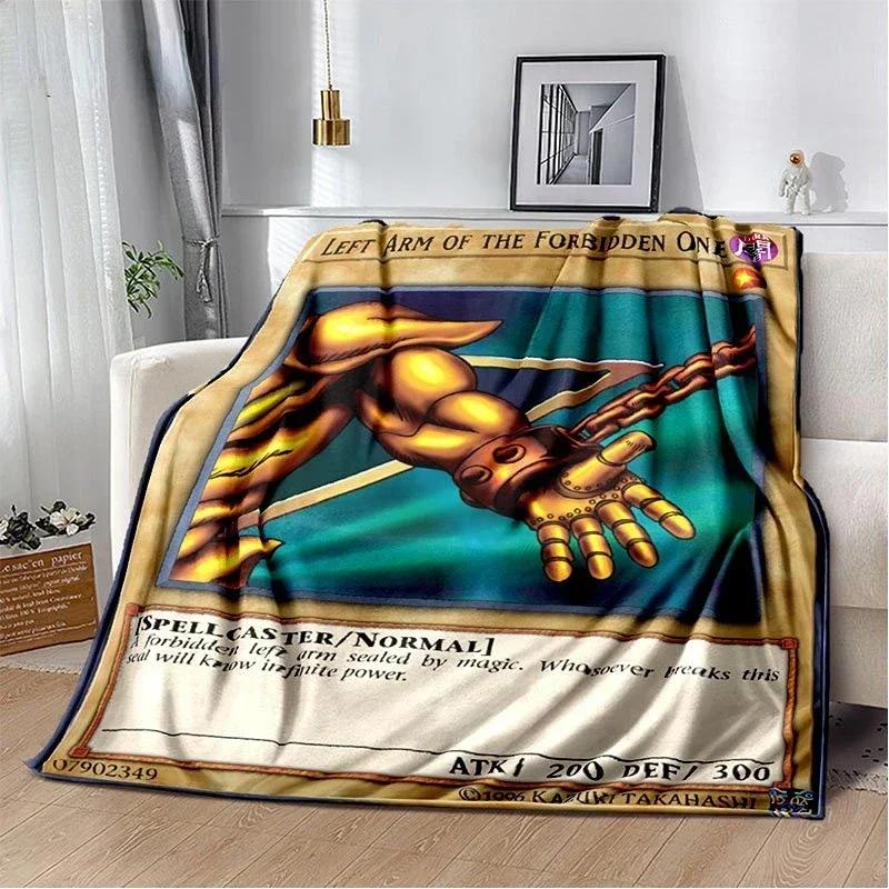 Deka anime Yu Gi Oh Card Throw Deka Modré oči Bílý drak Anime Cartoon Měkká plyšová deka Ložnice Přehoz přes postel Domácí dekorace