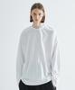 MINIMALPROJECT Pigment Washed Oversized Long Sleeve T-Shirt Mlt105 [White]