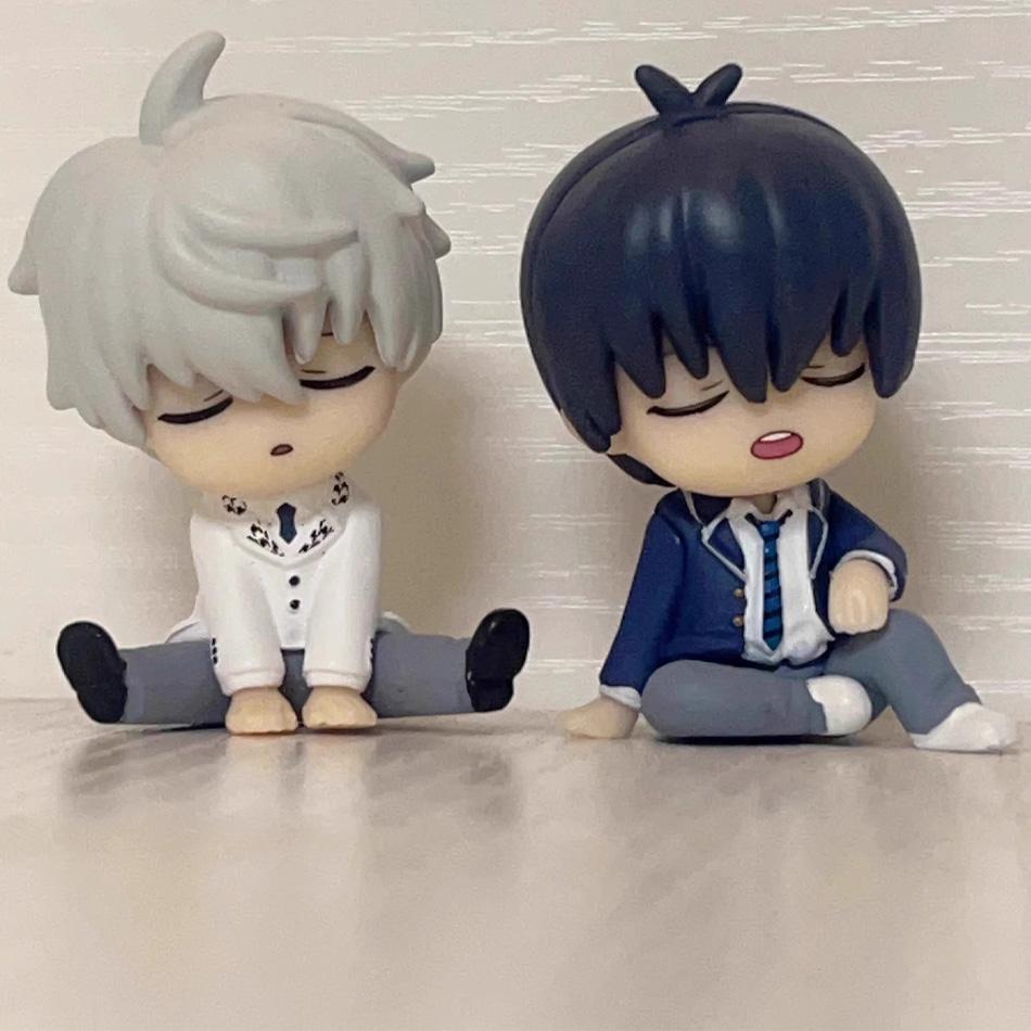 6cm 4pcs/set Blue Lock Gk Anime Figure Isagi Yoichi Bachira Meguru Shoulder To Shoulder Sleep Mini Kawaii Model Statue Kid Toys