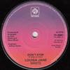 7inch Record LOUISA JANE WHITE - Don't Stop / Don't Pity Me 7N45661 Pye Records 1977 UK Soul/Funk Used